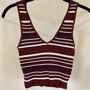 PacSun Striped Crop Top S